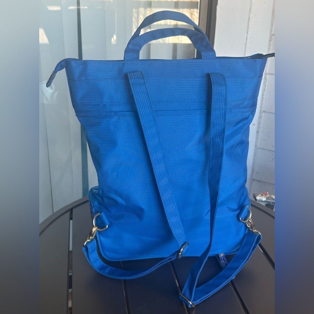 Samantha Brown Blue Laptop Bag with Crocodile Pattern/ Travel - Picture 15 of 16